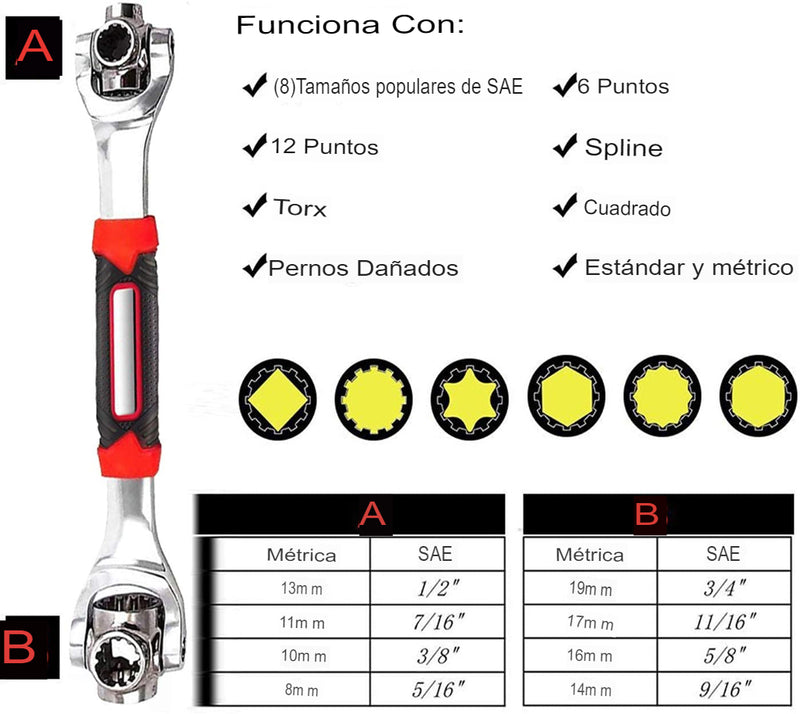 Llave Multiusos 48 En 1 Muy Practica Y Facil De Usar